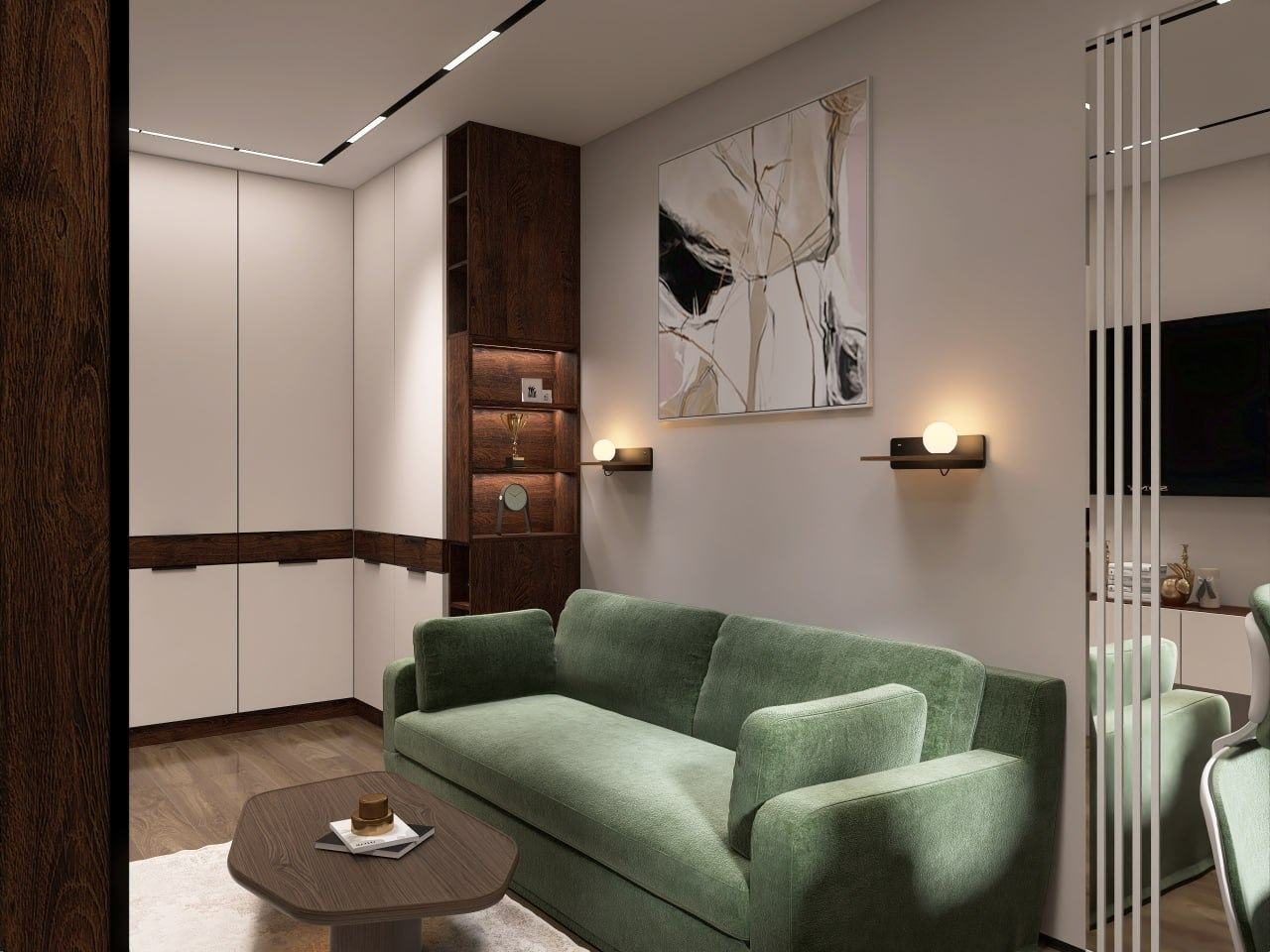 Дизайн кабинета в доме 120 м²